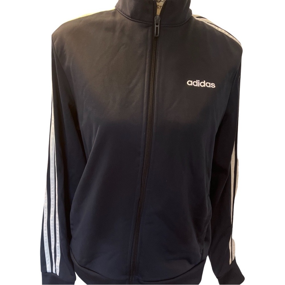 Navy Adidas Zip up Jacket